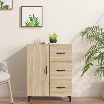 Aparador de madera contrachapada roble Sonoma 69,5x34x90 cm - Mueble de Almacenaje de Salón, Buffet para salón Moderno, Armario Auxiliar, Armario de Almacenamiento
