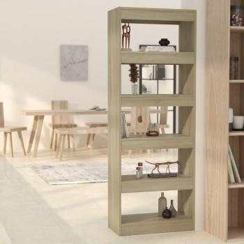 Librería/Partición Sonoma Roble 60x30x166 cm en Aglomerado