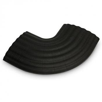 Defender Office 90° Cable Duct Connector - 4-Channel Thermoplastic Polyurethane (TPU) Black