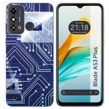 Funda de Silicona para ZTE Blade A53 Plus con Diseño de Circuito y Dibujos