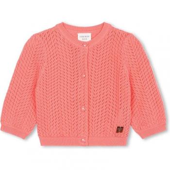 Carrement Beau - Chaqueta de bebé niña de punto calado con cierre de botones y sudadera Y30066