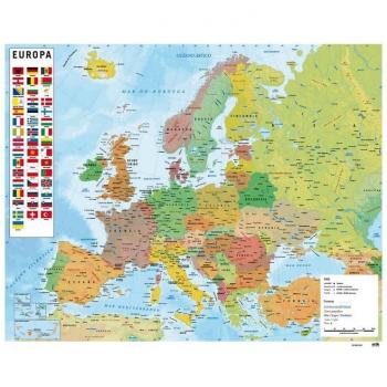 Poster Mapa Político de Europa Grupo Erik 40x50 cm MPGE0163