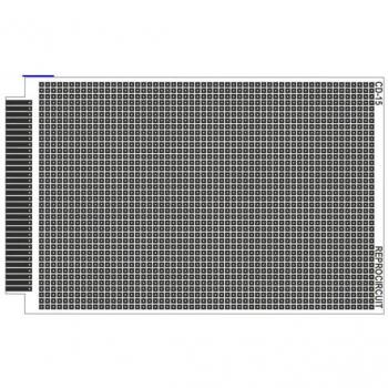 Placa Baquelita Topos 100x160mm Grosor 1.5mm Paso 2.54