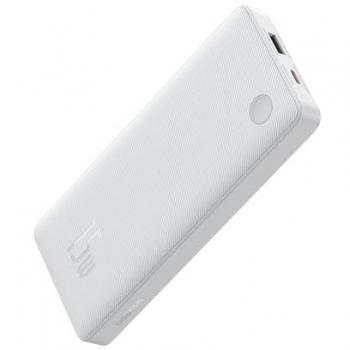 Baseus Airpow Lite Powerbank 10.000mAh 15W Blanca con Cable USB a USB-C de 30cm