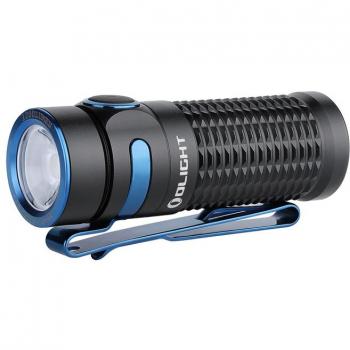 Olight Baton 3 Rechargeable EDC LED Flashlight - 1200 Lumens, Black, IPX8 Waterproof