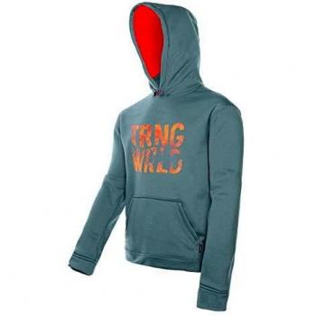 Trangoworld Broye Sudadera, Hombre, Gris Medio/Rojo Fuego, 2XL