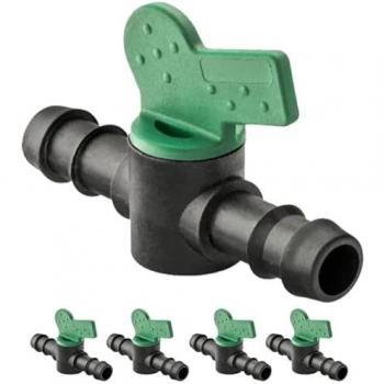 Llave de paso universal para riego por goteo 16mm - Pack de 25 Suinga