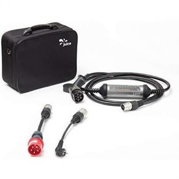 Cargador Portátil Juice Booster 2 - Set Básico EU - Carga Rápida 22kW - Tipo 2 y Tipo 1 - Impermeable IP67 - Incluye Adaptadores CEE32 y Schuko