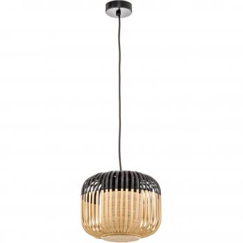 Lámpara colgante Forestier Bamboo Light XS 27cm negro