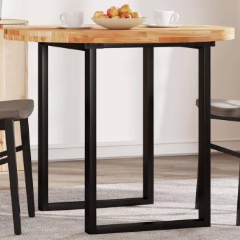 Tablero de mesa redondo madera maciza de acacia Ø90x4 cm Marrón