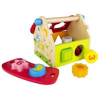 WOOMAX- Casita con formas de madera