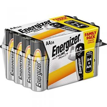 Energizer E91 - Pack de 24 pilas alcalinas AA, color negro