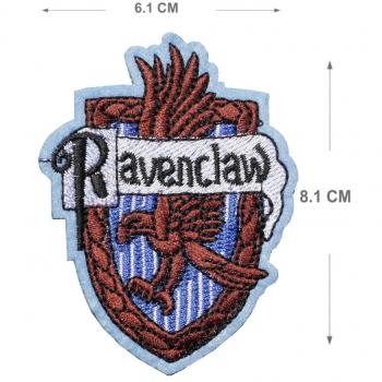 Diseño de Harry Potter Hogwarts Ravenclaw bordado parche hierro en o coser bordado de transferencia apliques