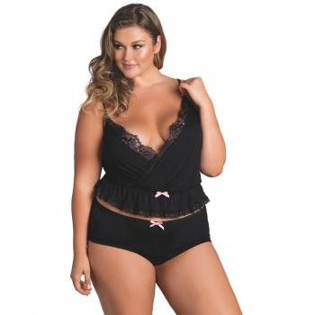 LEG AVENUE JERSEY CAMI & BOYSHORTS TALLA GRANDE