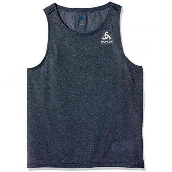 Odlo BL Top V-Neck Tank Millennium Element Camisa, Hombre, Pizarra Oscuro Melange, Large