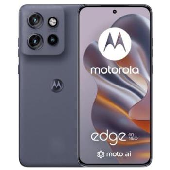 Smartphone Motorola Edge 60 Neo 5G, 12GB RAM, 256GB Almacenamiento, Pantone Grisaille, Doble SIM, Pantalla de 6.36, Android 15