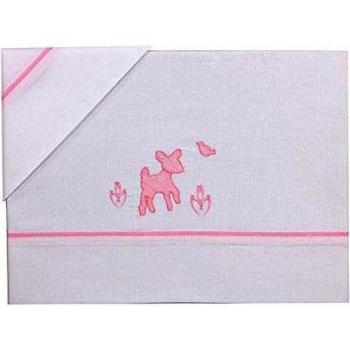 Bolín Bolón Bimba - Sábanas de cuna, 70 x 140 cm, color rosa