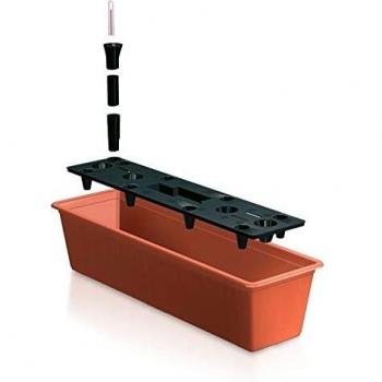 Unbekannt Balcony Can Macetero para Balcon Prosperplast 11 L en Color Terracota con Sistema DE RIEGO