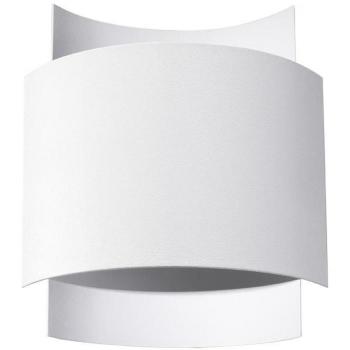 Aplique de Pared Impact Blanco G9 LEDBOX 1 Bombilla Acero Iluminación Interior LED