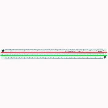 Faber-Castell Regla Escala de Reducción 853HP/A Triangular 30cm Blanco