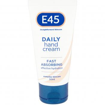 E45 Daily Moisturising Hand Cream, 50 ml