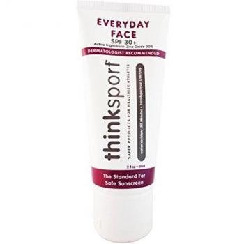 THINKSPORT - Everyday Face Sunscreen, Naturally Tinted, Currant - 2 fl. oz.