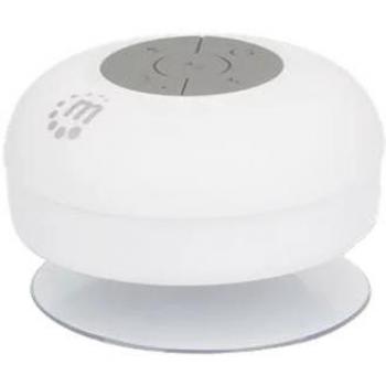 Altavoz Bluetooth para Ducha Manhattan - Blanco, Resistente al Agua con Ventosa de Succión