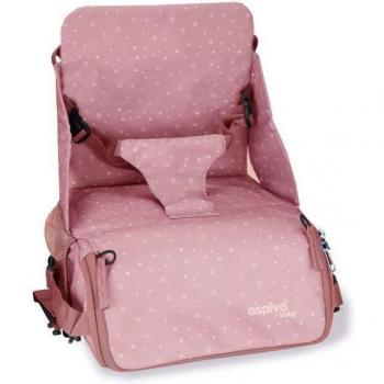 Trona de Viaje Bolso Asalvo Hummus Estrellas Rosas