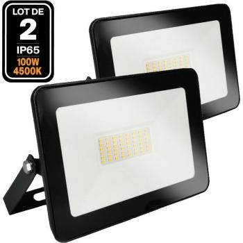 2 Proyectores LED Proline 50W Blanco Neutro 4000K Alta Luminosidad