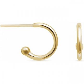 Pendientes Visna Essential de plata de ley 925 con baño de oro
