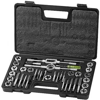 Metric Tap and Die Set 40-Piece M3-M12 with Storage Case