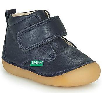 Kickers SABIO Baby Ankle Boots - Dark Navy, First Steps with Velcro, Comfortable and Supportive