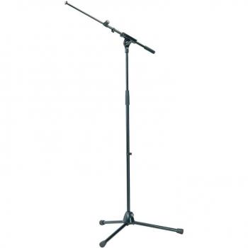 K&M 210/8 Telescoping Tripod Microphone Stand with 16.73-28.54 Boom, Black