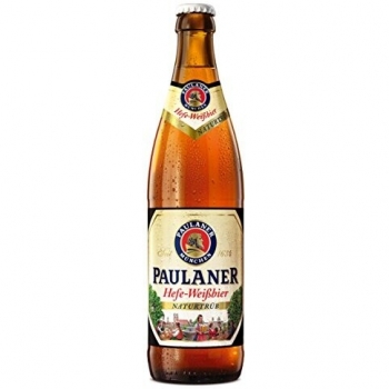 Cerveza Paulaner Hefe Weissbier Naturtrub en Botella de Cristal - 500 ml