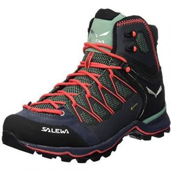 Botas de montaña Salewa MTN Trainer Lite Mid GORE-TEX mujer (Verde Campo/Fluo Coral) 43