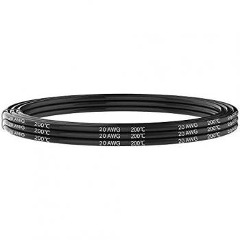 Cable anticalórico silicona 1x0,75mm, 1m, negro