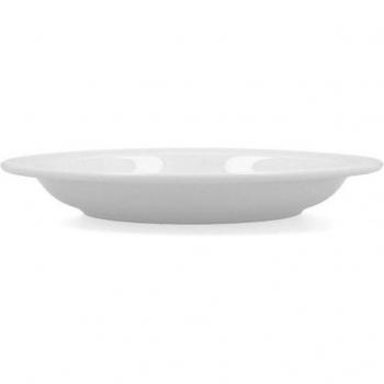Plato Hondo Bidasoa Glacial Cerámica Blanco 23 cm Pack 6x