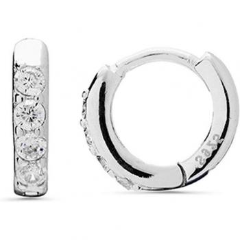 Pendientes Ansung de Plata de Ley 925 con Baño de Rodio, diseño exclusivo de Luxenter