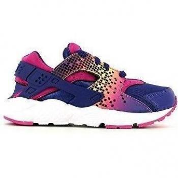 Nike Huarache Run Print (PS), Zapatillas de Deporte Para Niñas, Negro / Rosa (Dp Nght / Dp Nght-Fr Pnk-Brght C), 31 EU