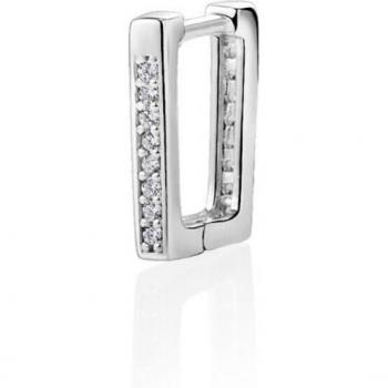 Ear Candy - Piercing de aro Deo de plata bañado en rodio