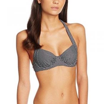 ESPRIT Topanga Beach SP Under.Halteneck, Parte de Arriba de Bikini para Mujer, Negro