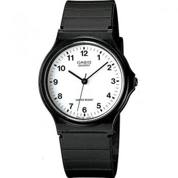 Casio Classic Black and White Plastic/Resin Quartz Watch MQ-24-7BLL