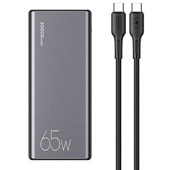 Power Bank USAMS PB59 30000mAh 65W QC3.0 PD Carga Rápida Negra