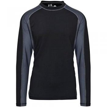 Trespass Explore - Male Baselayer Top TP75 - Camiseta Interior de Deporte, Hombre, Negro -