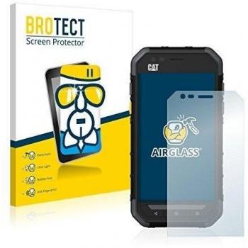 BROTECT Protector Pantalla Cristal Híbrido Compatible con Caterpillar Cat S30 Protector Vidrio - [Dureza 9H, Anti-arañazos]
