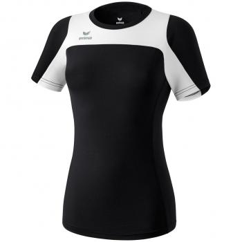 erima Mujeres Raceline Correr Camiseta Raceline Negro/Blanco, Opciones Tamaño: 38 Mujeres