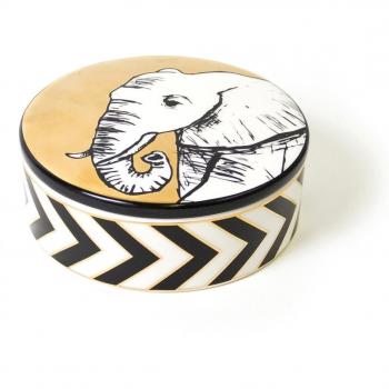 Jonathan Adler plantae Caja Joyero con diseño de elefante