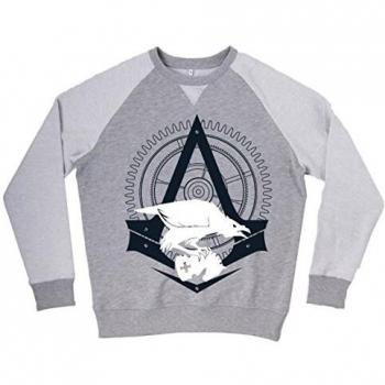 Assassin's Creed Syndicate The Rooks Sudadera Deportiva, Gris, L para Hombre