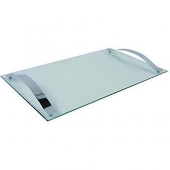 Aulica 3351/01 bandeja mango cristal blanco 50 x 30 cm
