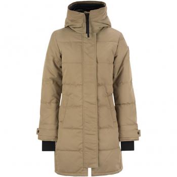 Canada Goose Women's Shelburne Padded Parka with Black Badge in Sand, Size XS